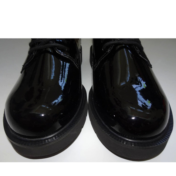 Bates Men's High Gloss Oxford Duty Work Shoe Size 8.5 Black - Picture 5 of 10